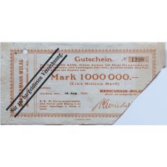 1 000 000 Mark Mannesmann-Mulag