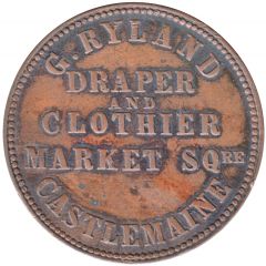 1 Penny - G. Ryland Castlemaine, Victoria