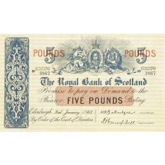 5 Pounds Royal Bank of Scotland