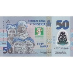 50 Naira 50th Anniversary of Independence