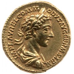 Aureus - Commodus TR P II COS P P DE SARM