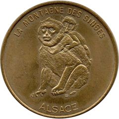 Monnaie de Paris Tourist Token - Alsace La Montagne des Singes - Face simple