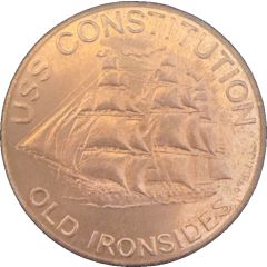 Medal - USS Constitution Hull Copper