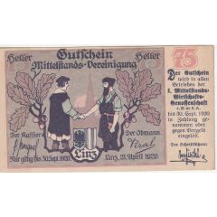 75 Pfennig Linz - Mittelstands-Wirtschafts-Genossenschaft