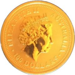 100 Dollars - Elizabeth II 4th Portrait - Australian Nugget - Gold Bullion Coin