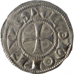 Denier with crescent - Immobilization of Louis IV