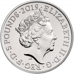 5 Pounds - Elizabeth II 5th portrait, Yeoman Warders
