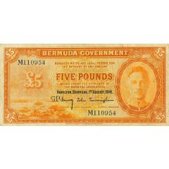 5 Pounds - George VI Orange