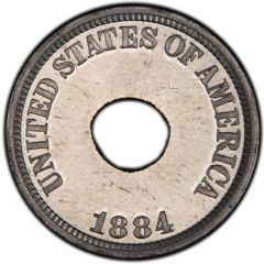 1 Cent `1884` Pattern, aluminium