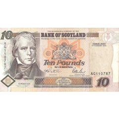 10 Pounds Bank of Scotland