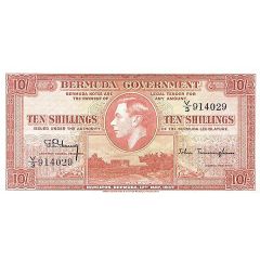 10 Shillings - George VI Red, date at bottom
