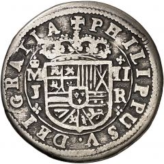 2 Reales - Philip V Madrid, 2nd type, DEI · GRATIA