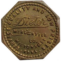 10 Cents - Dieter Mercantile Co. Miltonvale, Kansas