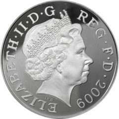 5 Pounds - Elizabeth II King Henry VIII, Platinum Piedfort