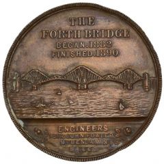 Medal - Victoria Forth Bridge, bronze