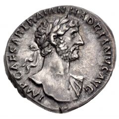 Denarius - Hadrian P M TR P COS II FORT RED, Fortuna