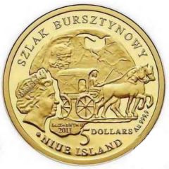 5 Dollars - Elizabeth II - Amber route: Europe