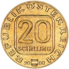 20 Schilling Austrian Stamps