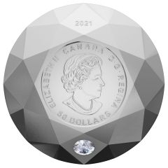50 Dollars - Elizabeth II Diamond-shaped, round diamond