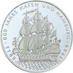 Medal - 800 Years of the port of Hamburg