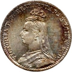 1 Penny - Victoria 2nd portrait, Maundy issues