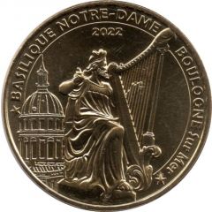 Jeton touristique - Monnaie de Paris - Boulogne-sur-Mer - Basilique Notre-Dame - 2022