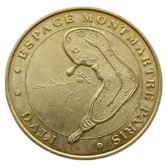 Jeton touristique - Monnaie de Paris - Paris - Espace Montmartre - Dali
