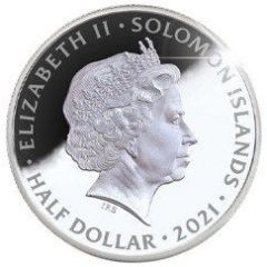1/2 Dollar - Elizabeth II John F. Kennedy: F