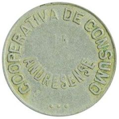 2 Pesetas - Cooperativa de Consumo La Andresense