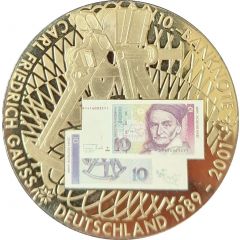 Medal - Goodbye German Currency 10 Deutsche Mark, No Symbol on reverse