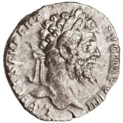 Denarius - Septimius Severus P M TR P V COS II P P, Fortuna