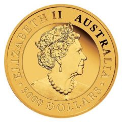 3000 Dollars - Elizabeth II 6th Portrait - Australian Wedge-Tailed Eagle - Gold Bullion Coin