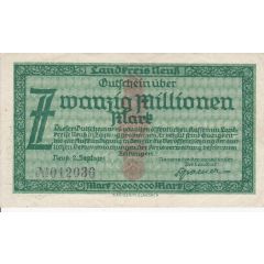 20 000 000 Mark Landkreis Neuss