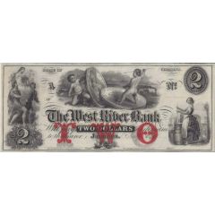 2 Dollars West River Bank - Vermont