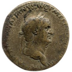 Sestertius - Vespasian FORTVNAE REDVCI S C, Fortuna