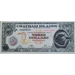 3 Dollars - Millennium First Note