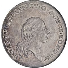 1 Riksdaler - Gustav IV Adolf 2nd portrait