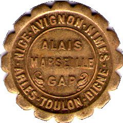 10 Centimes - Chambres de Commerce - Provençal Region Brass