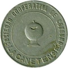 5 Pesetas - Sociedad Cooperativa de Consumo La Canetense