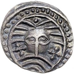 Sceat Series X, `Wodan` head