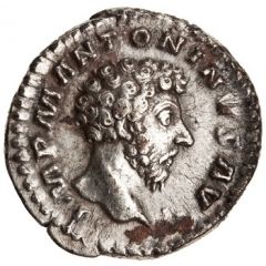 Denarius - Marcus Aurelius CONCORD AVG TR P XVII COS III, Concordia and Spes