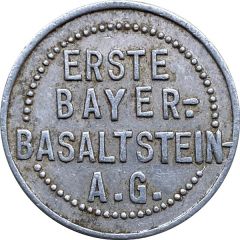 1/2 Liter Bier Erste Bayer. Basaltstein A.G., Steinmühle