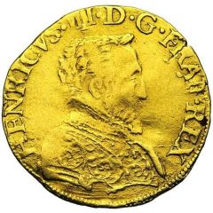 1 Gold Henri - Henry II and successors 1st type, 2nd bust