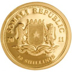 50 Shillings Elephant, Gold