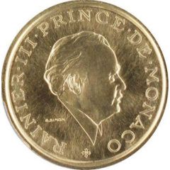 2 Francs - Rainier III Gold Piedfort