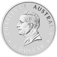 1 Dollar - Charles III 1st Portrait - Australian Silver Swan