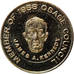 Medal - James A. Kennedy Osage County, Oklahoma