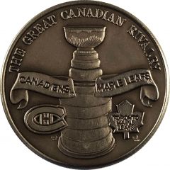 Medallion - The Great Canadian Rivalry Maple Leafs vs. Canadiens