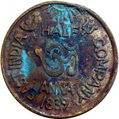 1/2 Anna - East India Company
