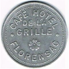 25 centimes - Café Hôtel de la Grille - Florensac 34